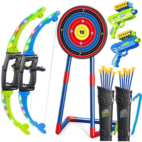 Polokping LED bow glows for night play and easy targeting.