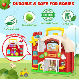 Polokping Montessori Farm Busy Board chick hatch activity encouraging exploration