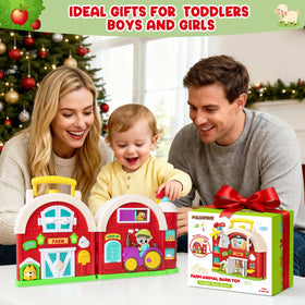 Polokping Montessori Farm Busy Board light and music feature for interactive learning