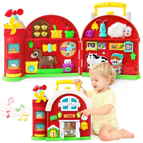 Polokping Portable Farm Busy Board ideal for travel and on-the-go play