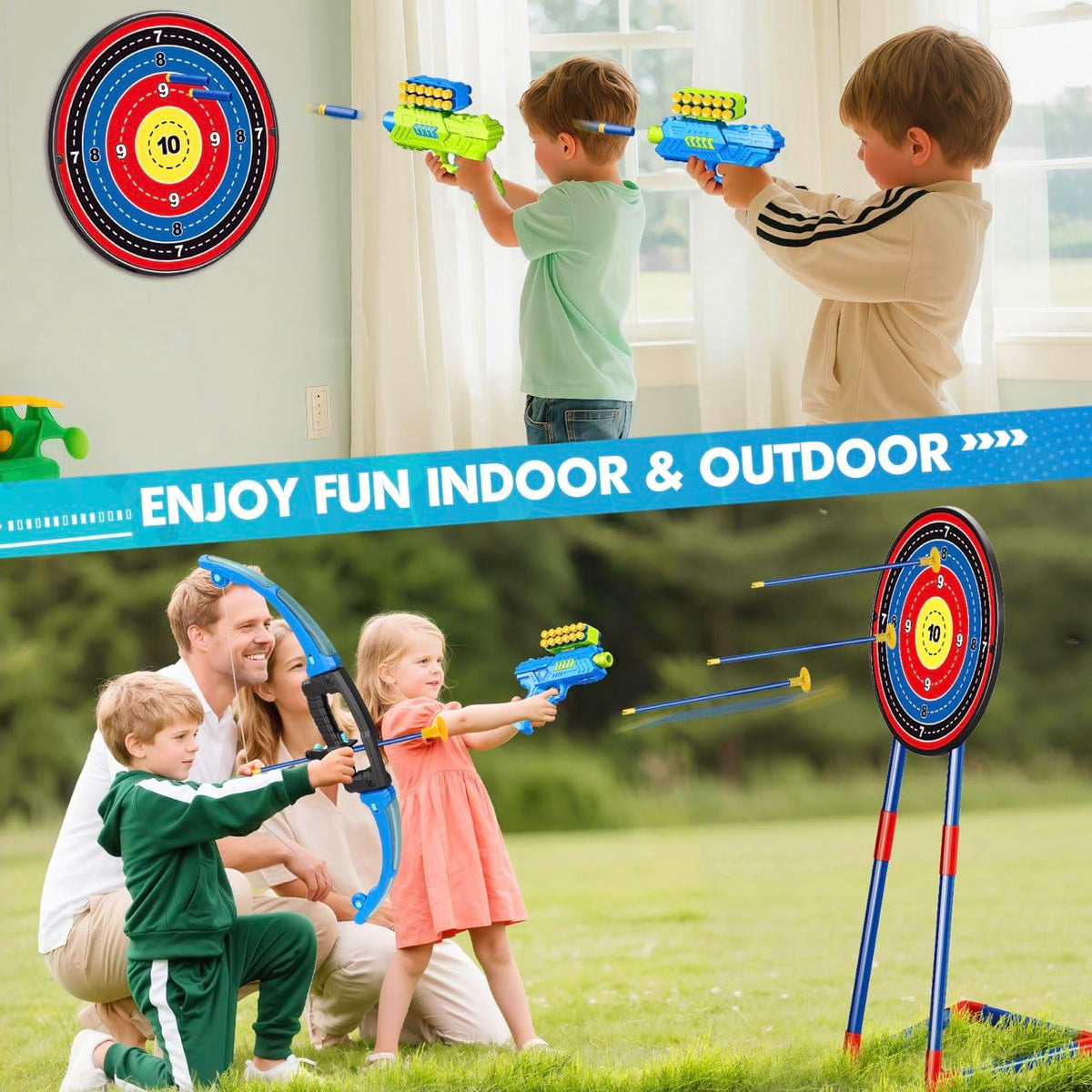 Polokping standing target provides quick aiming practice and scoring fun.