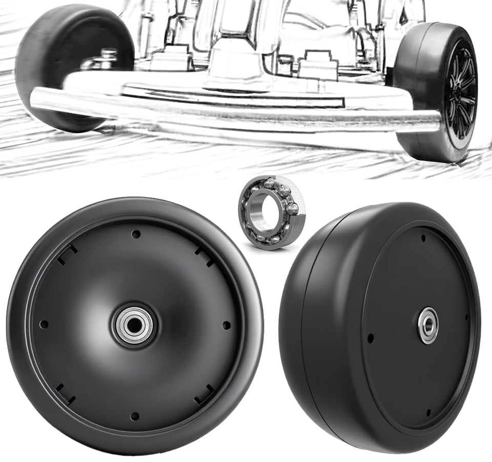 POLYNX 2Pack 8.6-inch solid rubber front tires for Power Wheels with stable drift grip.