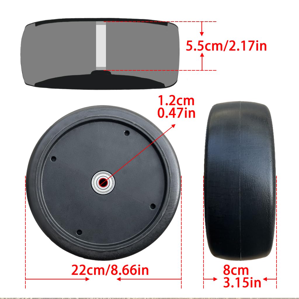 POLYNX 1.2 cm bore front tire enables simple, precise installation.