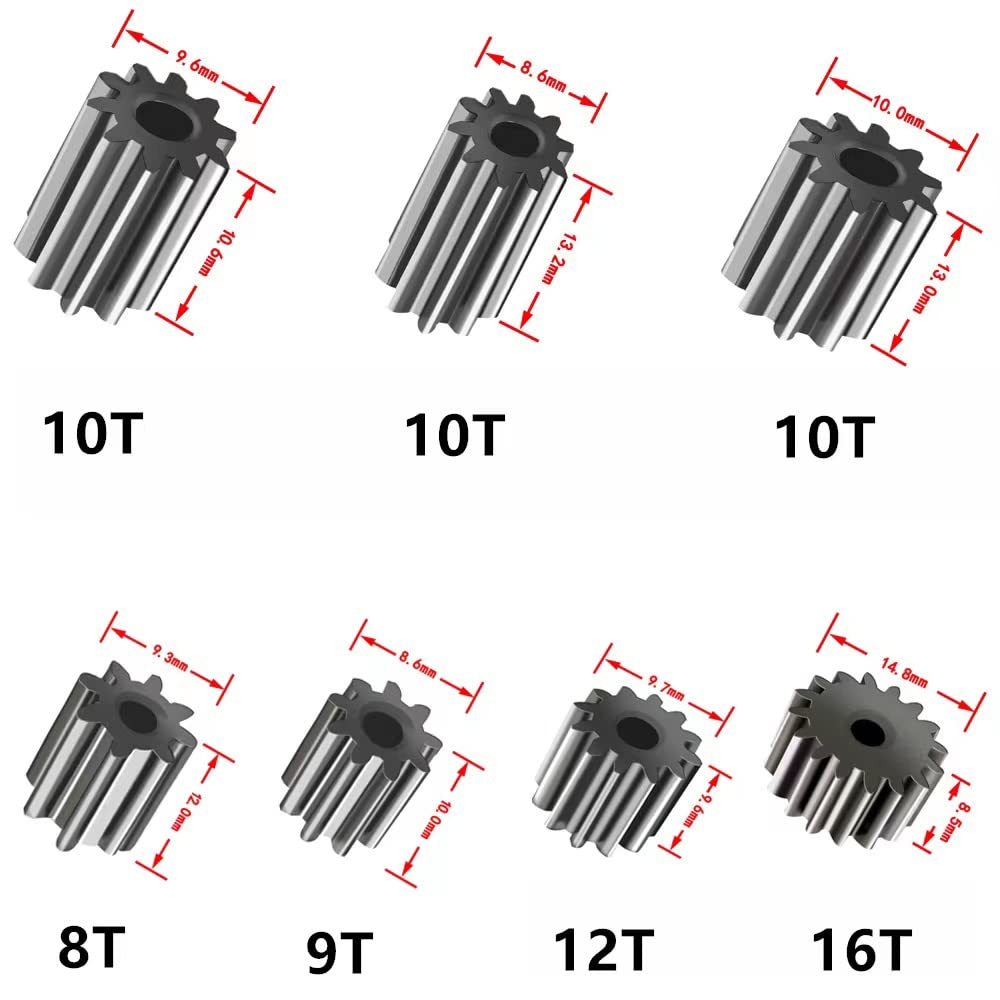 POLYNX gear-teeth options including 8, 9, 10, 12, 16 for versatile gearboxes