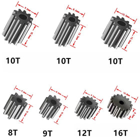 POLYNX gear-teeth options including 8, 9, 10, 12, 16 for versatile gearboxes