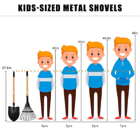 POMIKU child-friendly design promotes safe, comfortable grip for beginners during garden time.