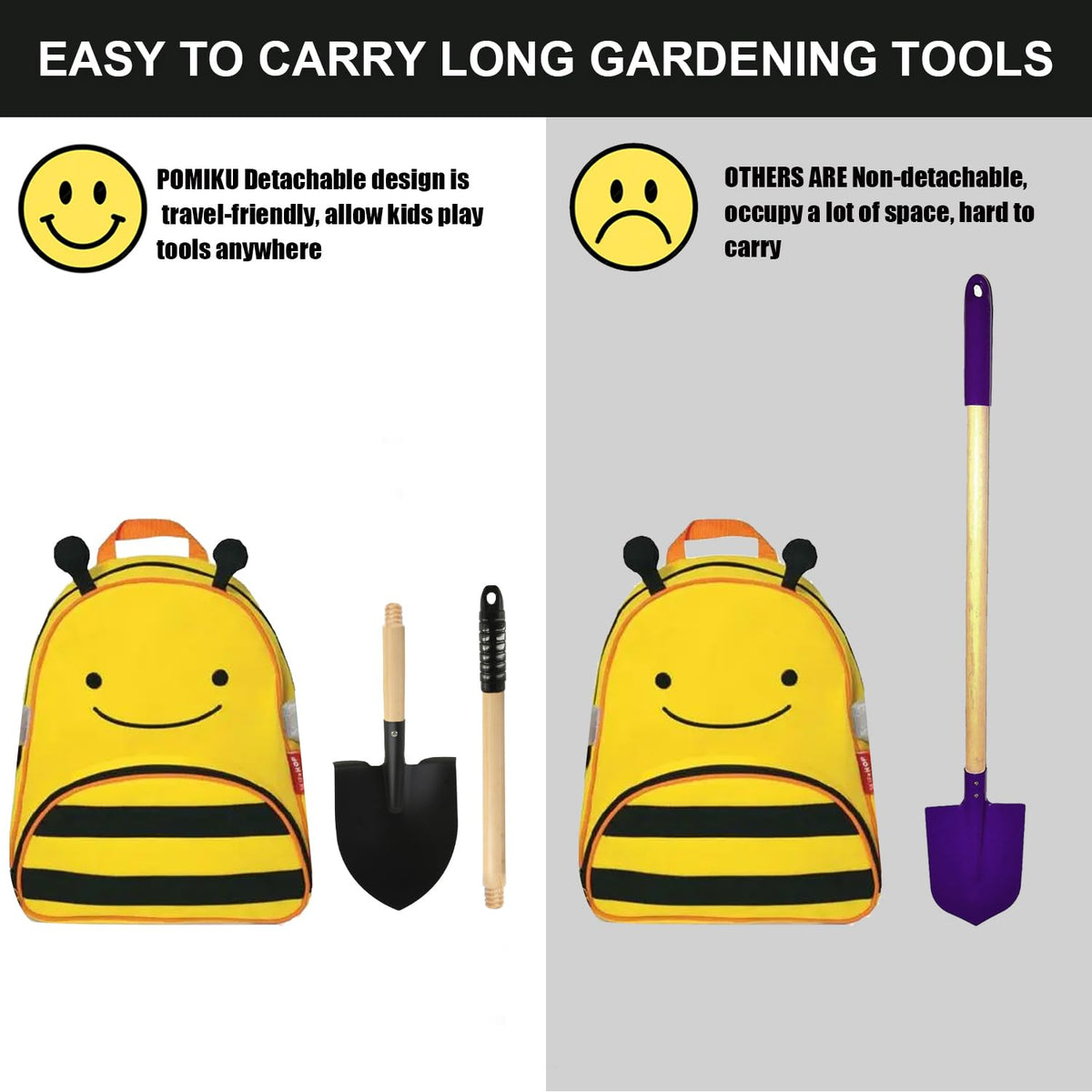 Pomiku durable metal-head tools for growing confidence outdoors.
