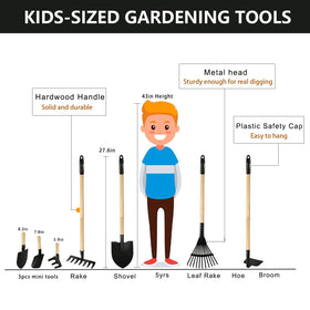 Pomiku kids short-tools set designed for safe, comfy gardening.