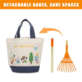 Pomiku Kids Rakes lightweight yet durable, designed for playful outdoor tasks.