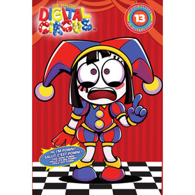 Pomni plush 13-phrases activates lively dialogue for imaginative storytelling.