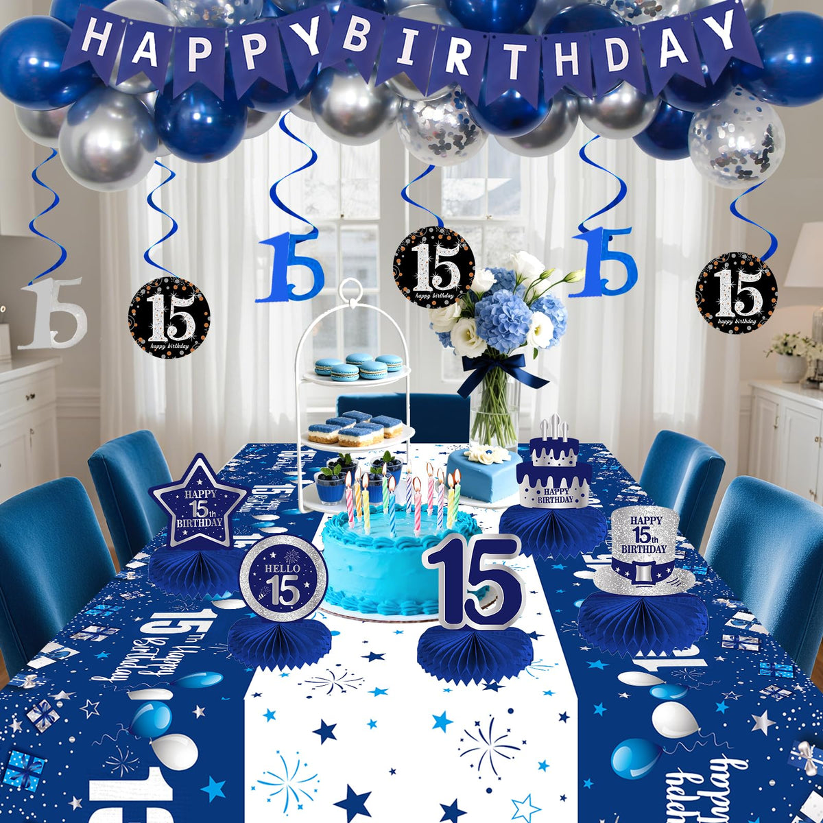 Pongime 15th birthday backdrop enhances photo moments and wall aesthetics.
