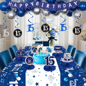 Pongime 15th birthday backdrop enhances photo moments and wall aesthetics.