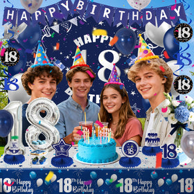 Pongime 18th silver balloons add festive shine for celebrations and photos.
