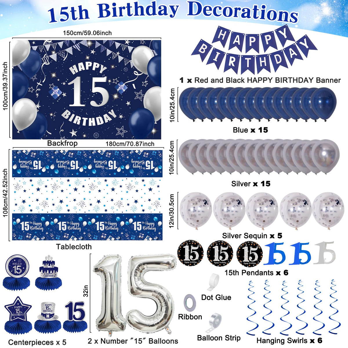 Pongime silver latex balloons provide a sleek, reflective accent.