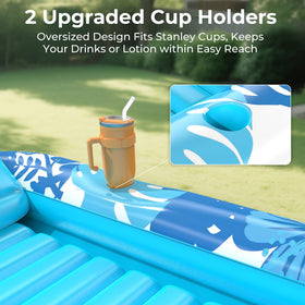 POOLACC 6-in-1 design serves as tanning bed, pool float, and ball pit