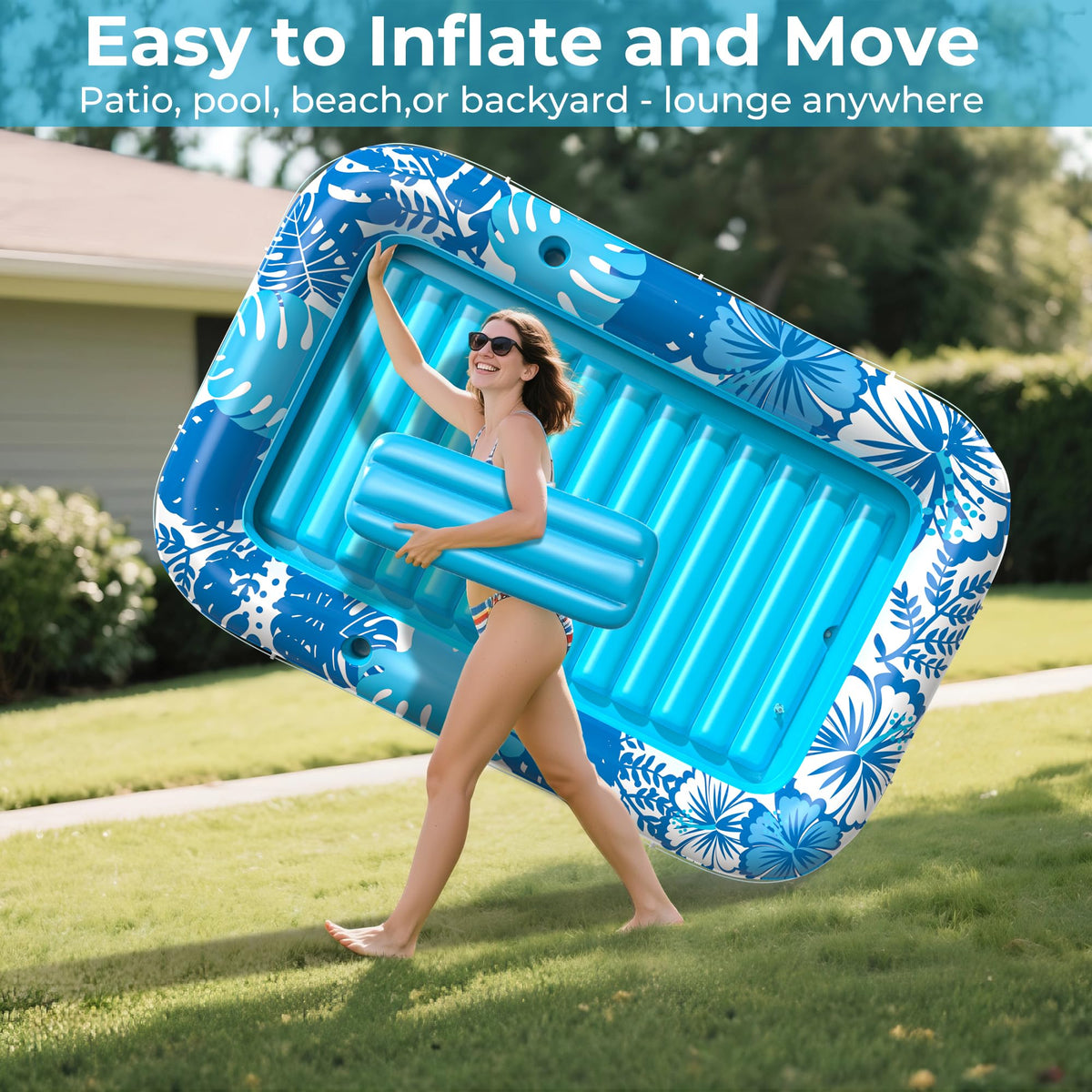 POOLACC complete kit includes pillow and grab line for easy setup