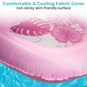 POOLACC 70x39 inch size offers roomy space for full-body comfort