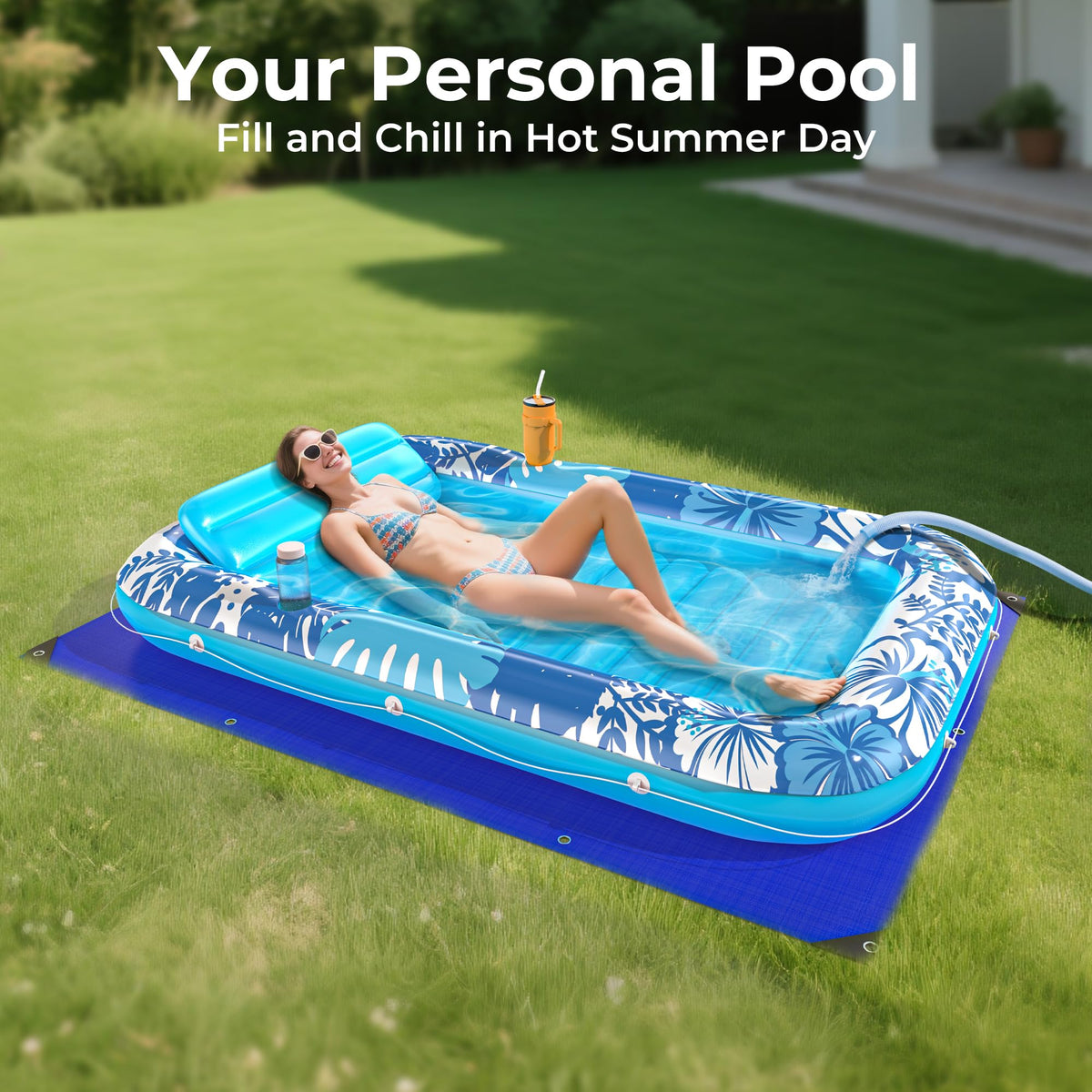 POOLACC removable pillow providing head and neck support