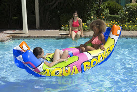 Poolmaster Aqua Rocker crafted from durable 14-gauge vinyl for lasting use.