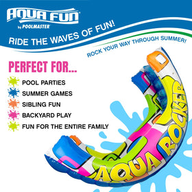 Poolmaster Aqua Rocker invites lounging and reading between splash sessions.