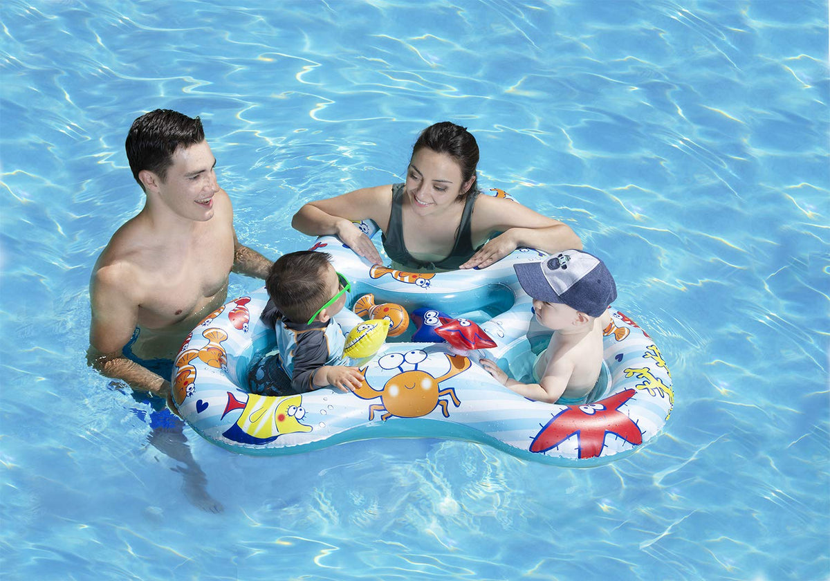 Poolmaster Mommy and Us sea friend 2 inflatable toy color boost