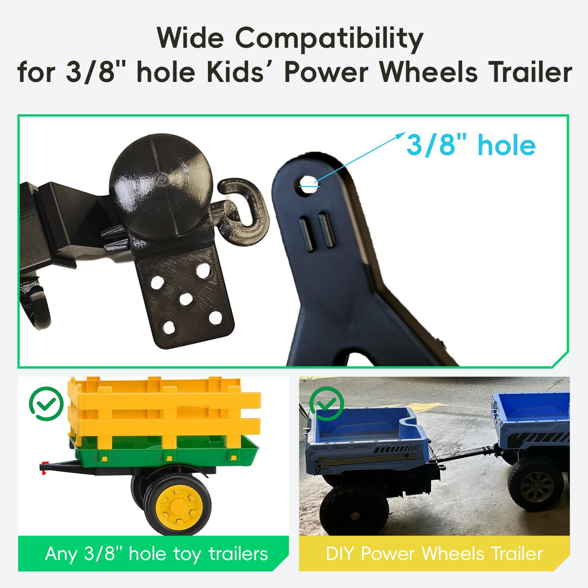 PoolTechX durable construction withstands rough outdoor use for lasting toy towing.