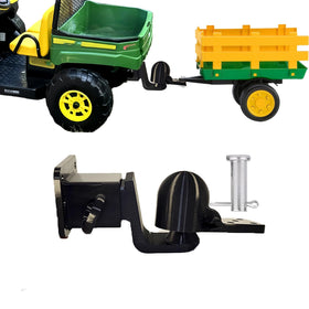 PoolTechX Kids Hitch Adapter attached to a ride-on toy for easy towing adventures.