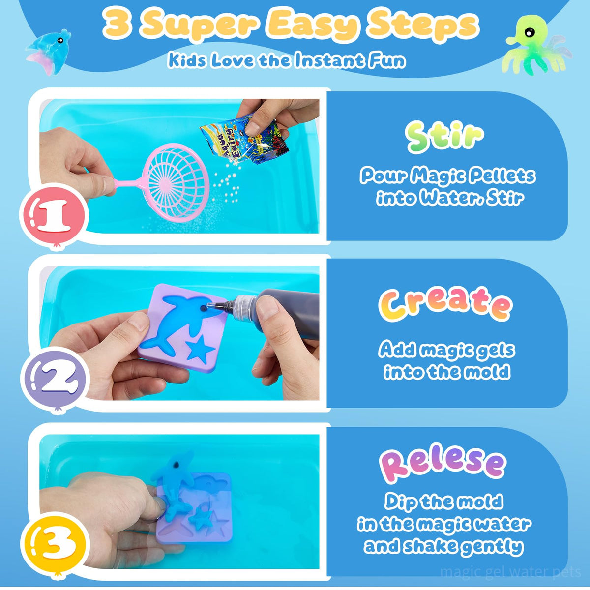 Poonoo glow and sparkle gels provide luminous effects