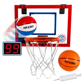 Pop-A-Shot Super Slam dunk action brings energetic play to your space.