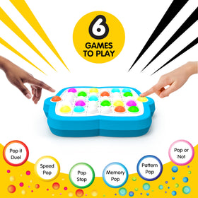 Pop It! Duel colorful bubbles invite family-friendly fun during game nights.