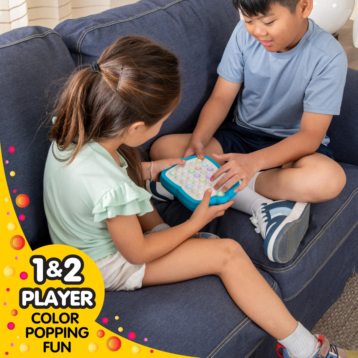 Pop It! Duel solo mode bubbles challenges your focus and speed.
