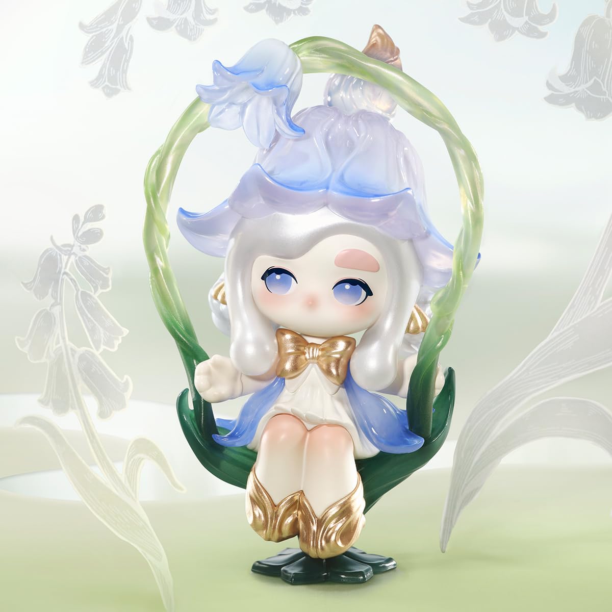 POP MART Chaka Luminous Reverie Figure 3, vibrant finish, enhances desk setup with charm.