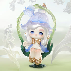 POP MART Chaka Luminous Reverie Figure 3, vibrant finish, enhances desk setup with charm.