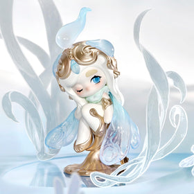 POP MART Chaka Luminous Reverie Figure 6, collectible pose, adds personality to display cabinet.