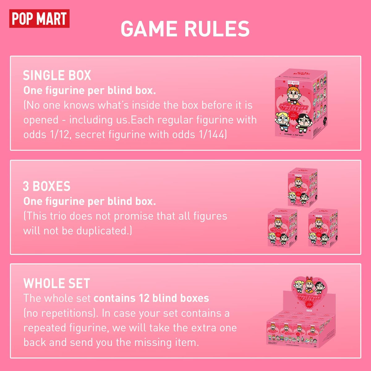 Crybaby figure in blind box, perfect surprise gift by POP MART.