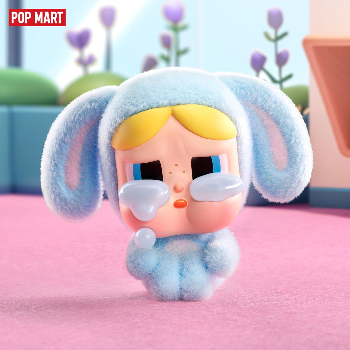Crybaby figure made with PVC, ABS, non-toxic paint by POP MART.