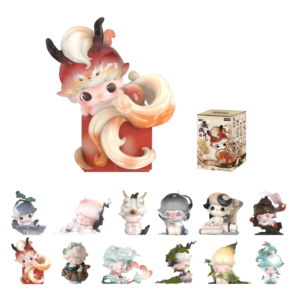 POP MART DIMOO Cup Series figure front view, perfect for display and gifting.