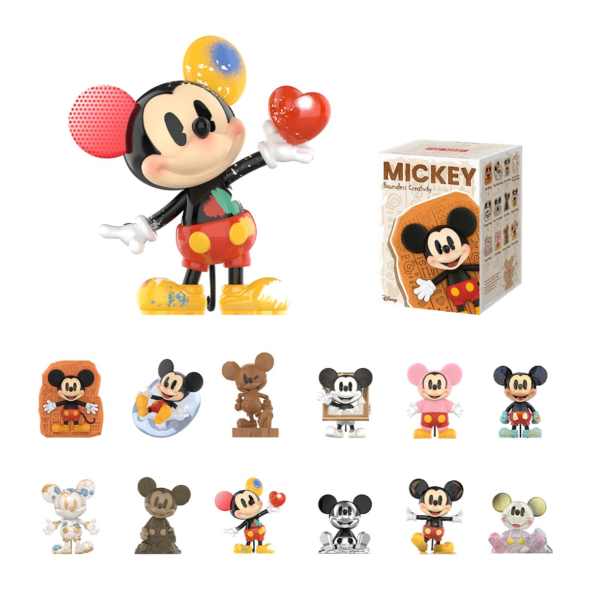 POP MART Disney Mickey Boundless Creativity blind box sealed, ideal gift anticipation