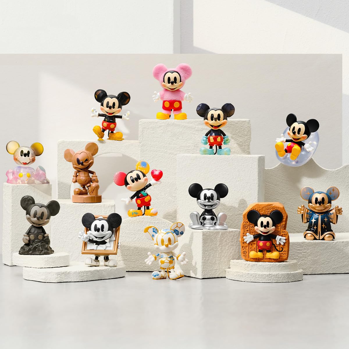 POP MART Disney Mickey Boundless Creativity figures crafted with durable materials