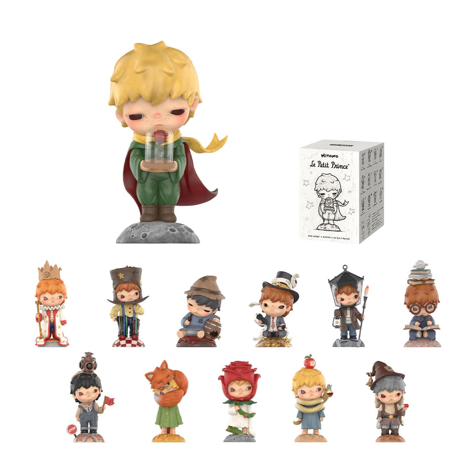 POP MART Hirono Le Petit Prince figure front view showing vibrant details for display