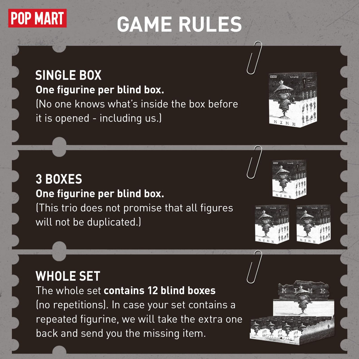 POP MART Hirono Mime blind box reveals a surprise collectible figure