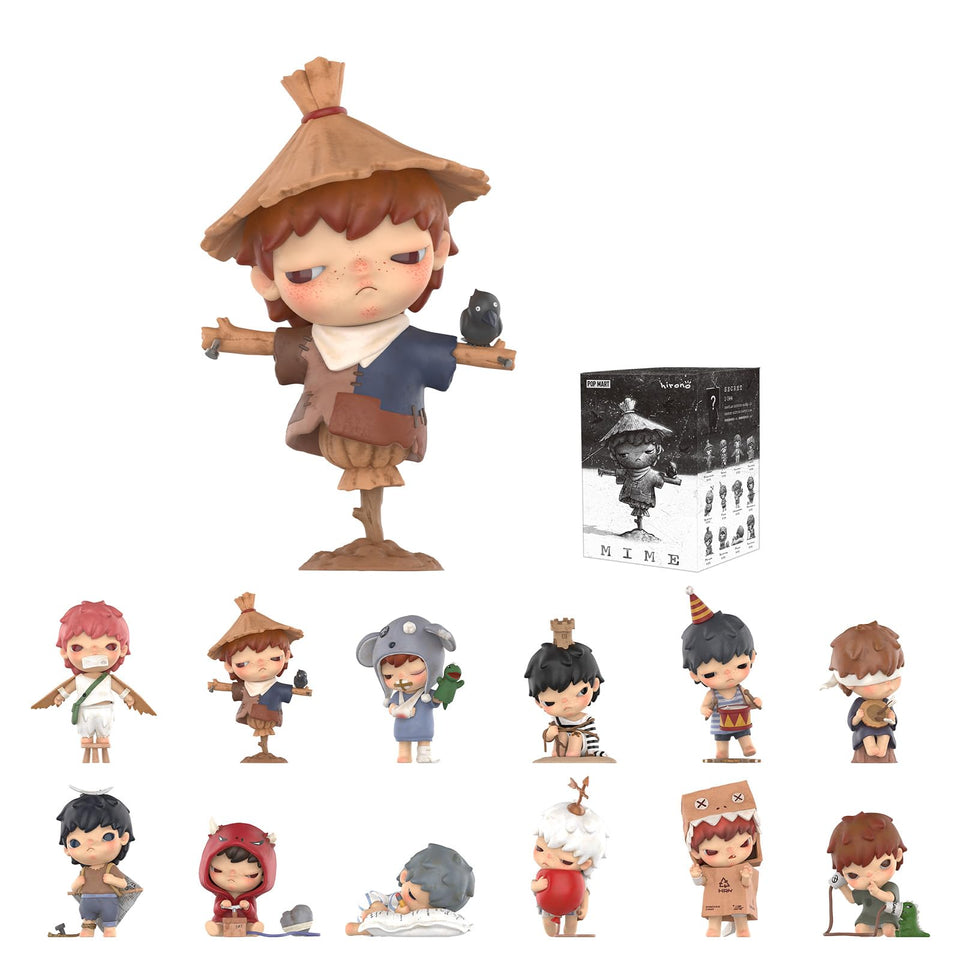 POP MART Hirono Mime Series figure pack for desk decor and gifting