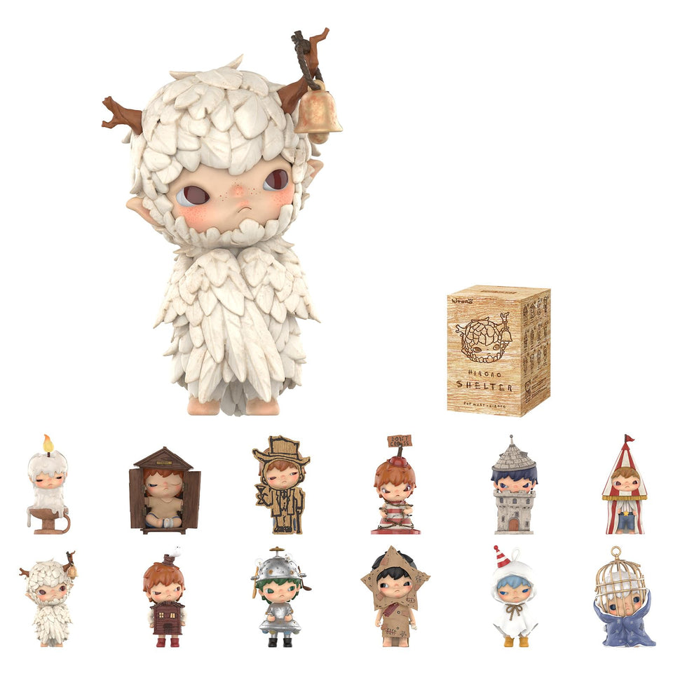 Pop Mart Hirono Shelter Series Figure 01 on display, ideal desk decor and collectible conversation piece