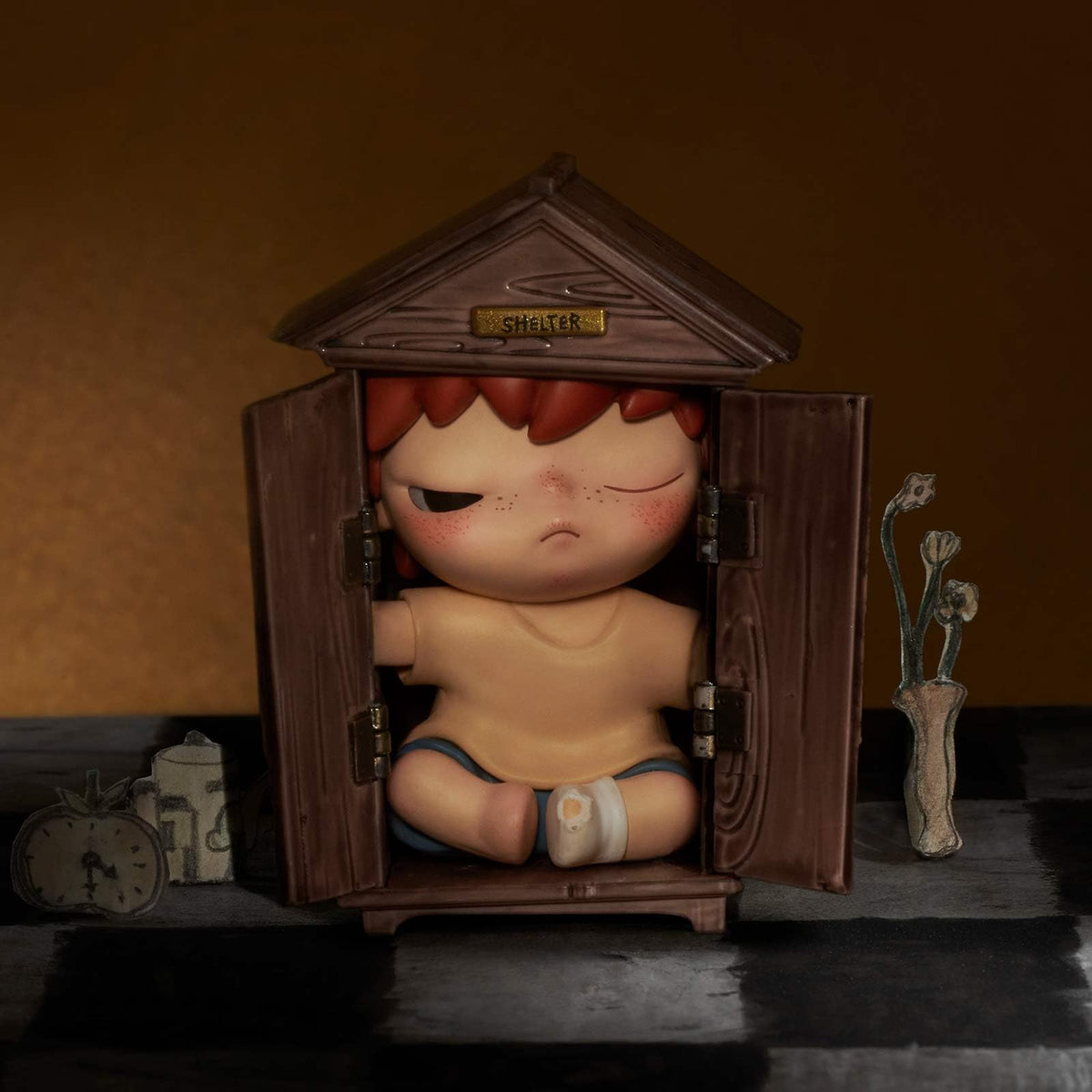 Pop Mart Hirono Shelter Figure 03 captures intricate details for display-worthy art