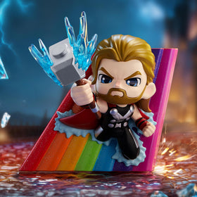 POP MART Marvel Across The Infinite Series figure closeup highlights intricate sculpt and colors.