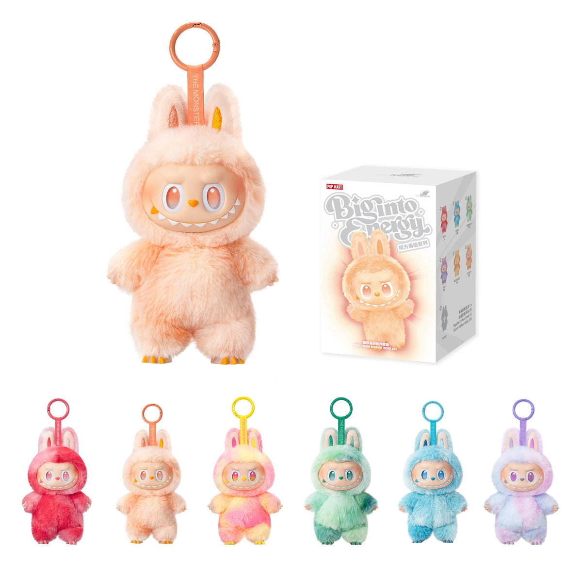 POP MART Labubu doll front view, a collectible plush for display and gifting.