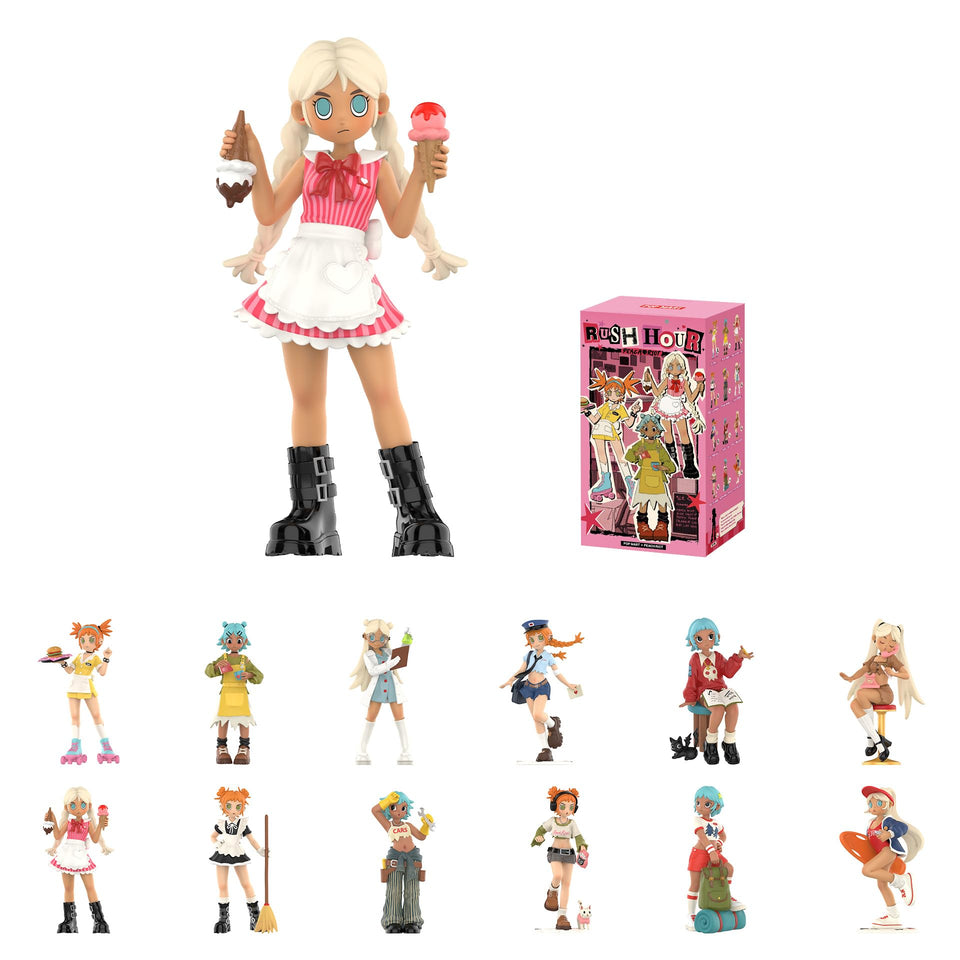 POP MART Peach Riot Rush Hour figure ready for display and stylish decor.