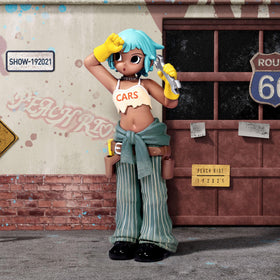POP MART Peach Riot Rush Hour figures stand 4.21 to 5.28 inches tall.