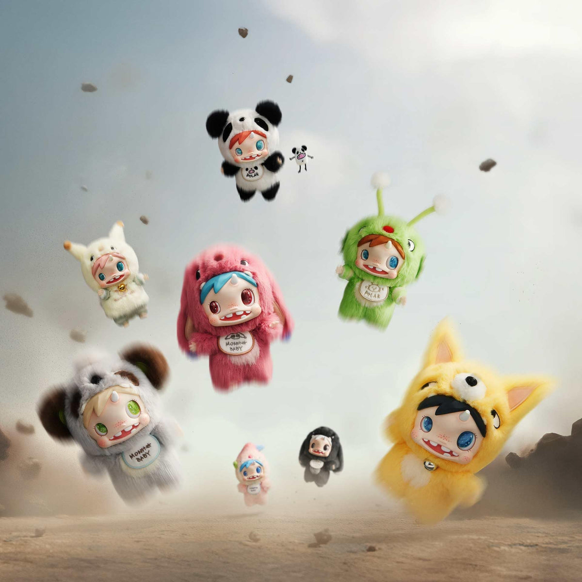 POP MART Polar-Monster Baby Ver1 durable materials for long-lasting keepsake.