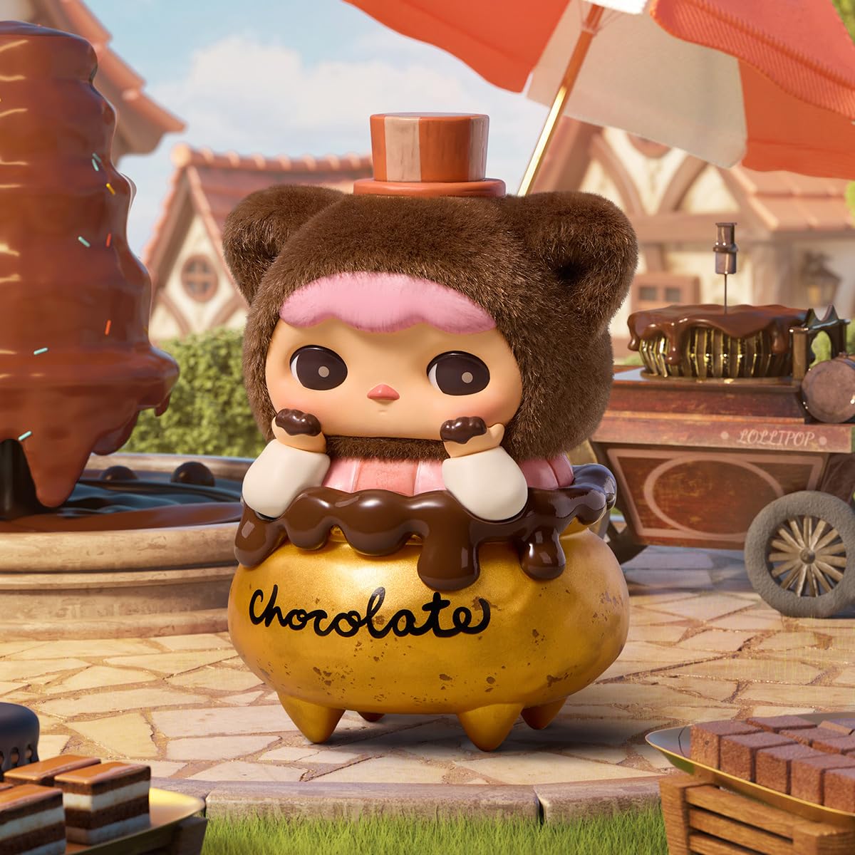 POP MART PUCKY Fairies' Market accessory closeup reveals tiny decorative details.